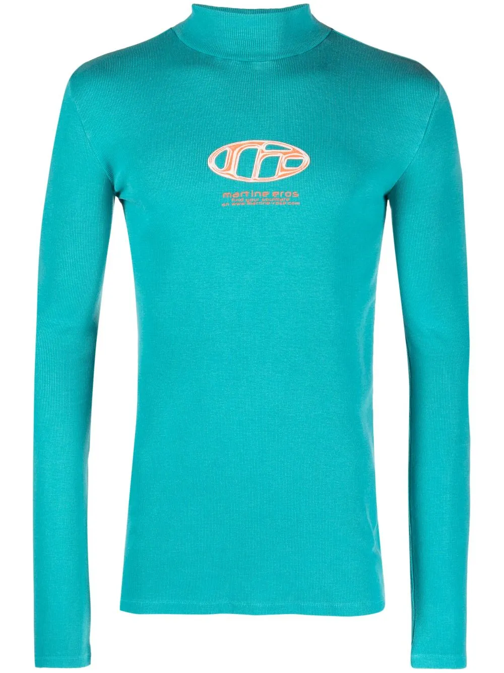 logo-print high-neck jumper