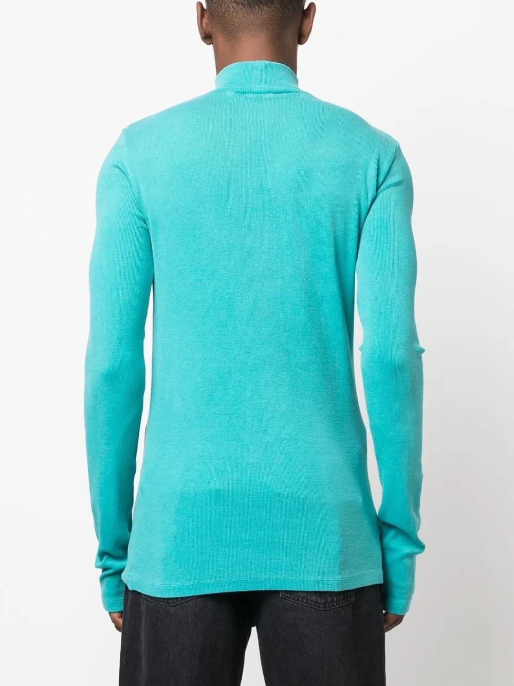 logo-print high-neck jumper
