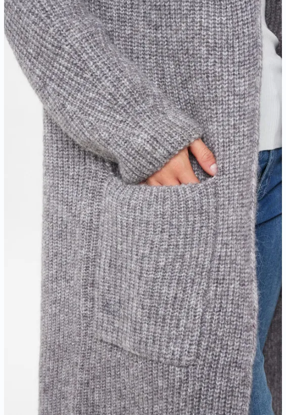 Nümph nuzindi long cardigan storm front melange