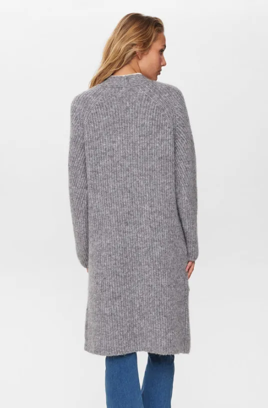 Nümph nuzindi long cardigan storm front melange
