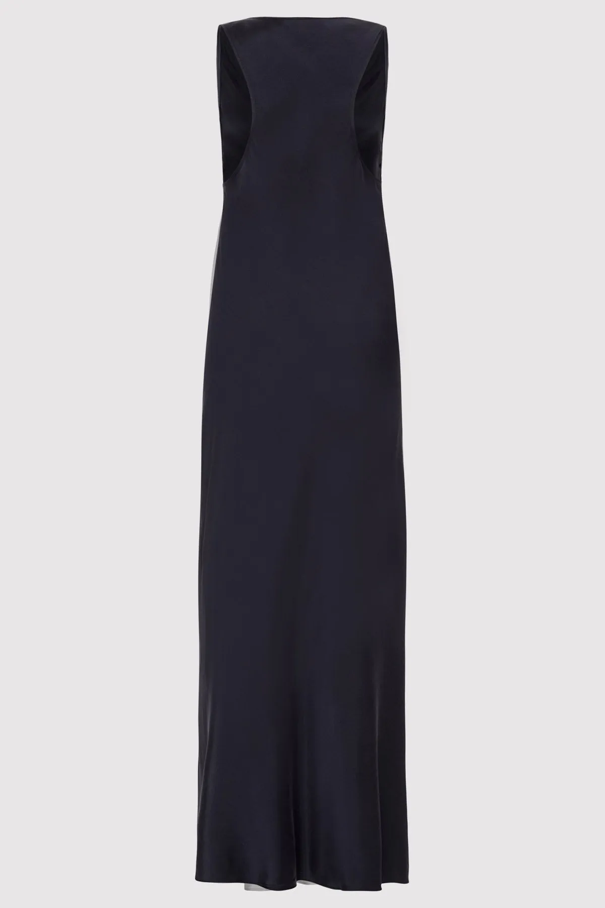 Soft Silk Bias Tank Dress - Inkwell